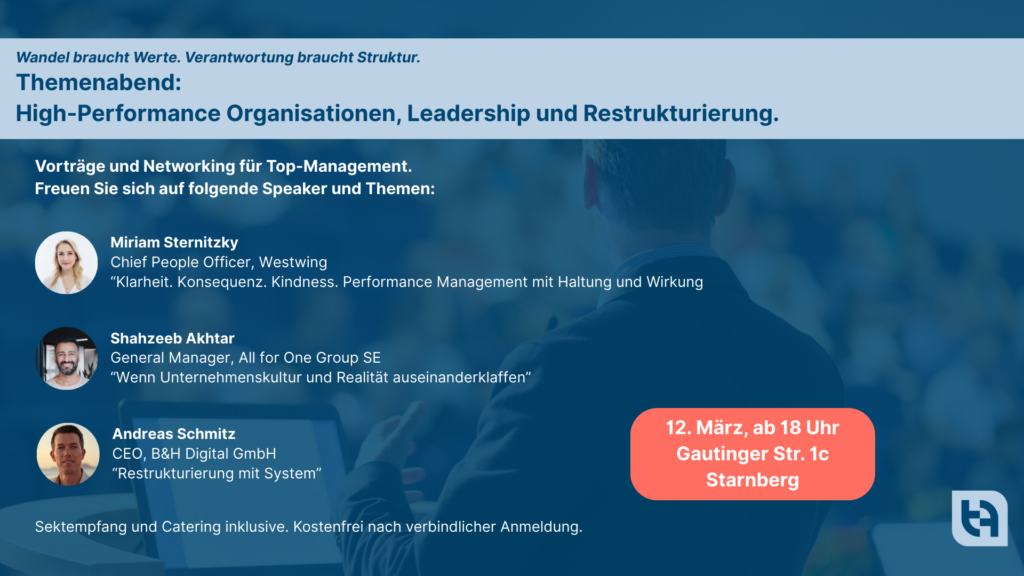 HR Event Restrukturierung, Performance Management und Kultur